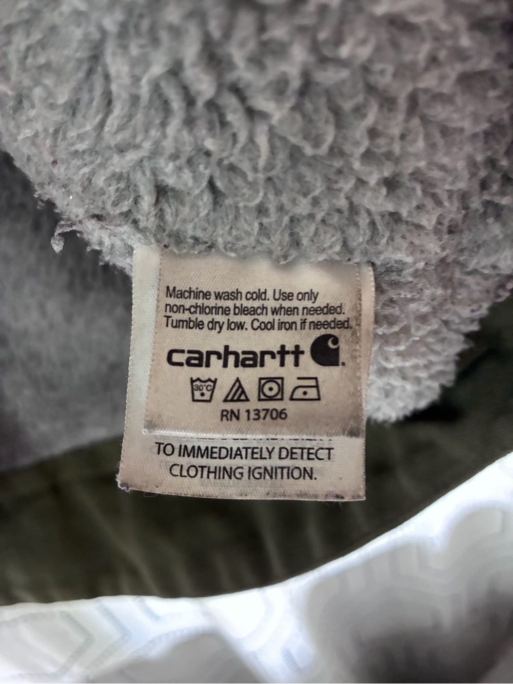 Carhartt Sherpa Lined Sierra Jacket Green XL - Picture 5 of 6